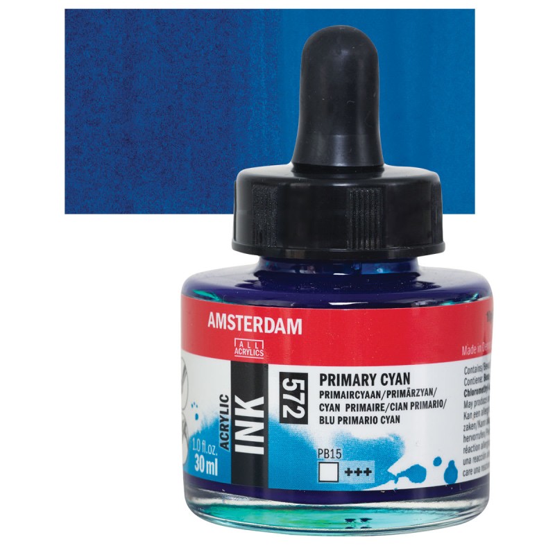 Amsterdam : Akrilik Mürekkep : 30 ml : Primary Cyan