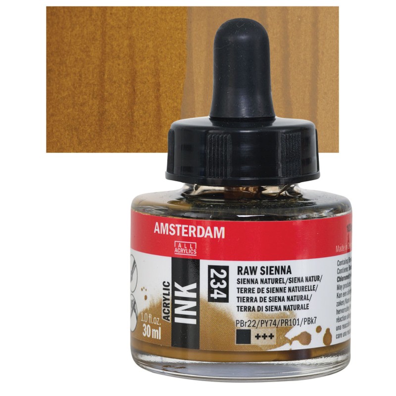 Amsterdam : Akrilik Mürekkep : 30 ml : Raw Sienna