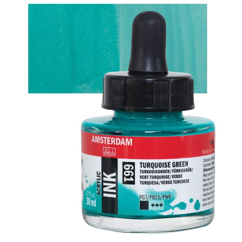 Amsterdam : Akrilik Mürekkep : 30 ml : Turquoise Green