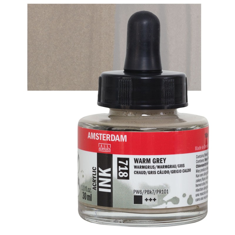 Amsterdam : Akrilik Mürekkep : 30 ml : Warm Grey
