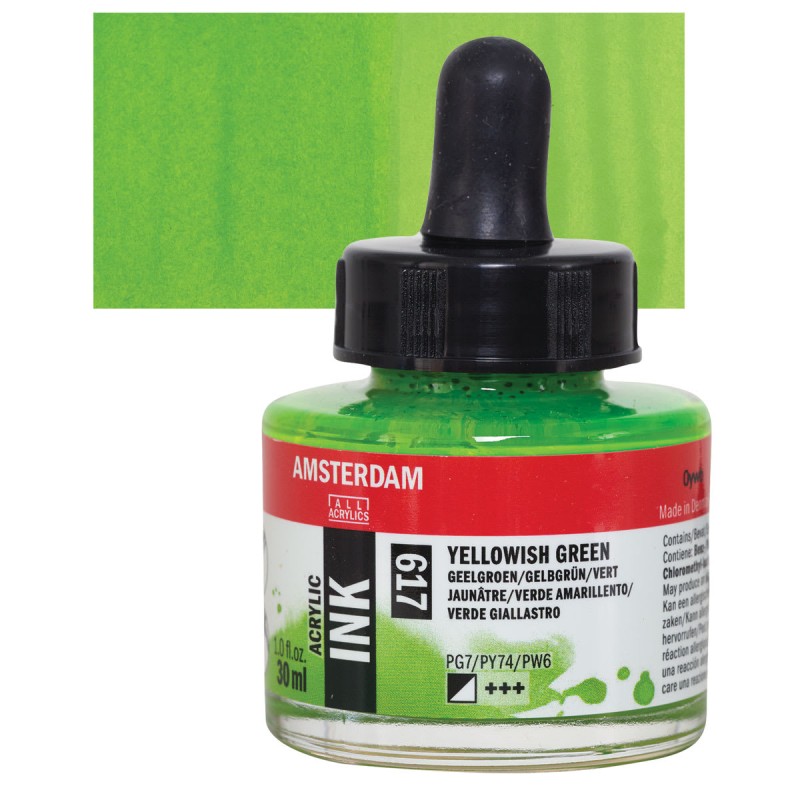 Amsterdam : Akrilik Mürekkep : 30 ml : Yellowish Green