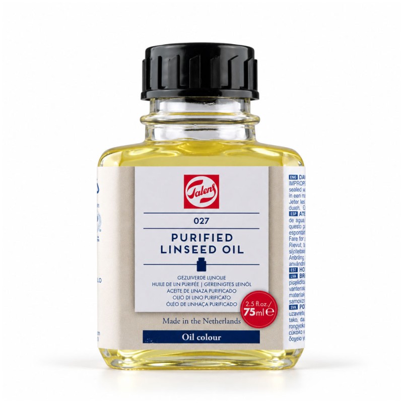 Talens : Purified Linseed Oil (Saflaştırılmış Keten Yağı) : 75 ml