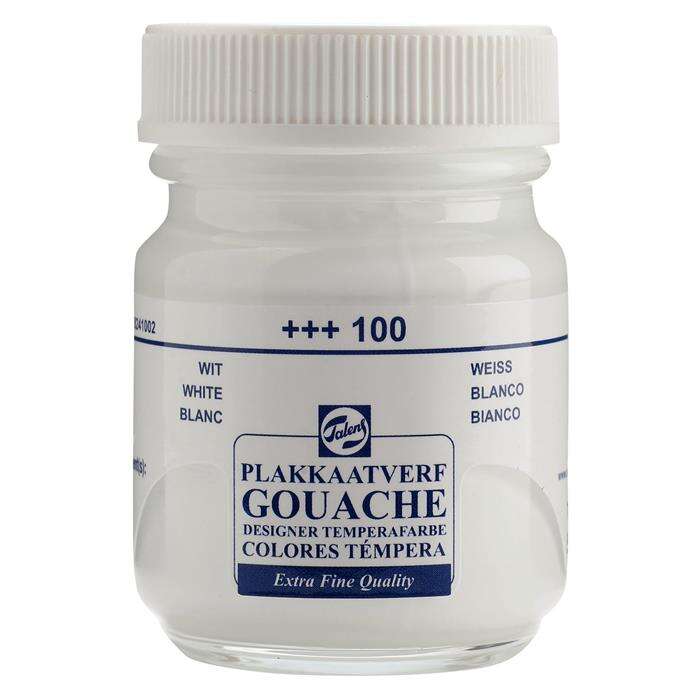 Talens : Gouache : Guaj Boya : 50 ml : White