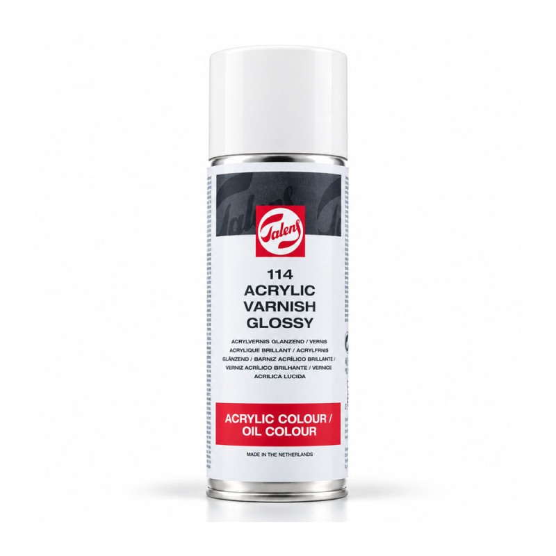 Talens : Acrylic Varnish Glossy (Parlak Akrilik & Yağlı Boya Verniği) : 400 ml Sprey