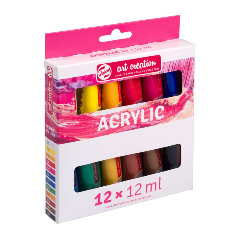 Talens : Art Creation : Akrilik Boya Seti : 12 Renk x 12 ml