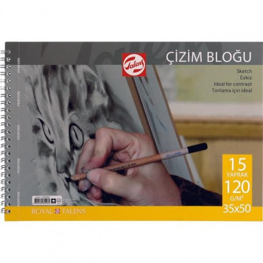Talens : Çizim Defteri : 35 x 50 : 120 gr : 15 Yaprak