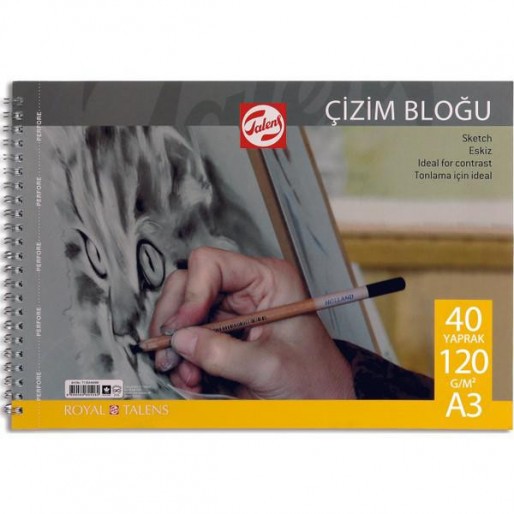 Talens : Çizim Defteri : A3 : 120 gr : 40 Yaprak