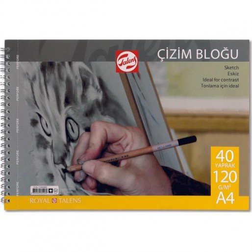 Talens : Çizim Defteri : A4 : 120 gr : 40 Yaprak