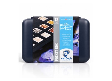 Van Gogh : Yarım Tablet Sulu Boya Seti : Specialty Colours : 12 Renk