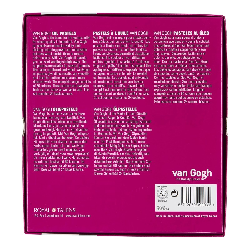Van Gogh : Yağlı Pastel Boya Seti : Basic Set : 24 Renk