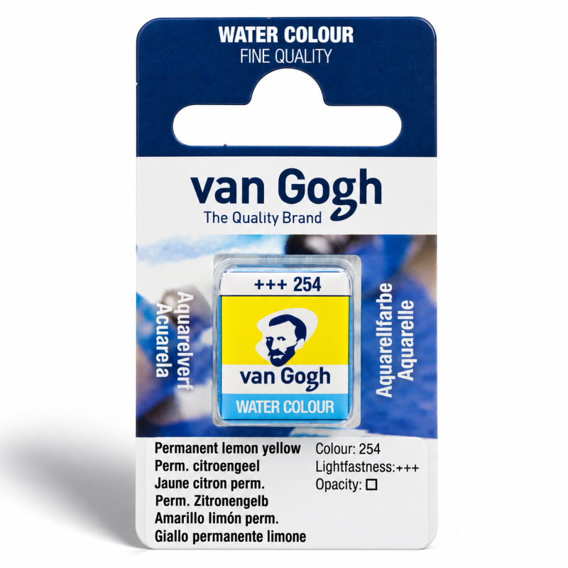 Van Gogh : Yarım Tablet Sulu Boya : Permanent Lemon Yellow (Primary)