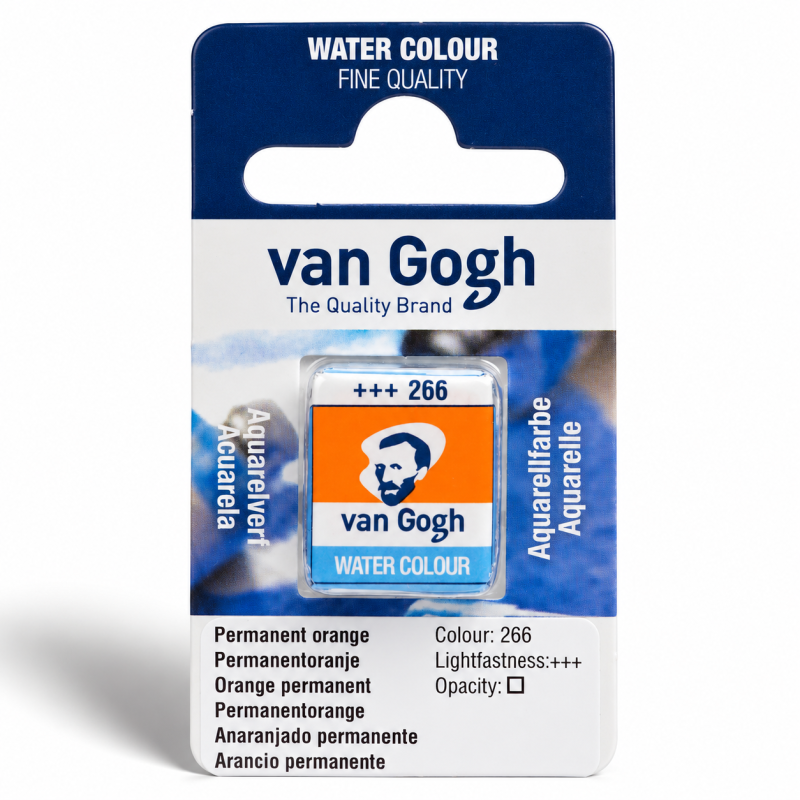 Van Gogh : Yarım Tablet Sulu Boya : Permanent Orange
