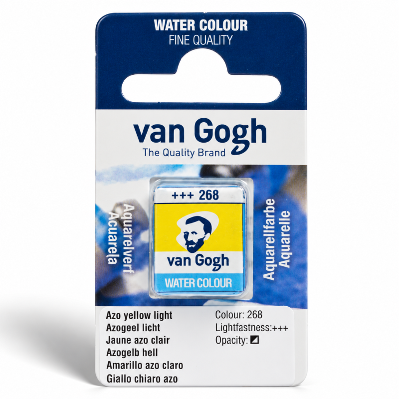 Van Gogh : Yarım Tablet Sulu Boya : Azo Yellow Light