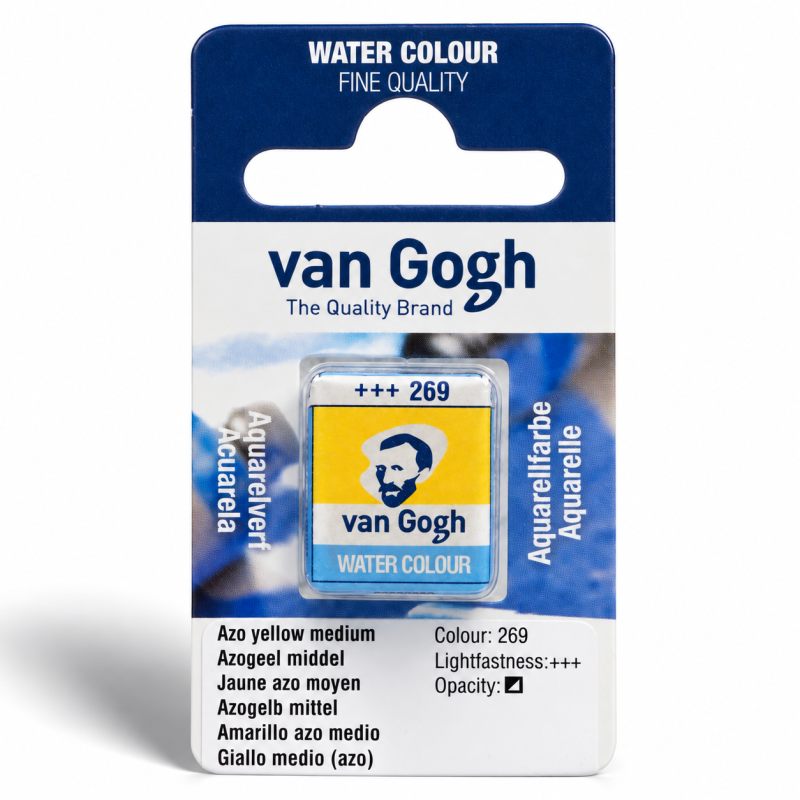 Van Gogh : Yarım Tablet Sulu Boya : Azo Yellow Medium