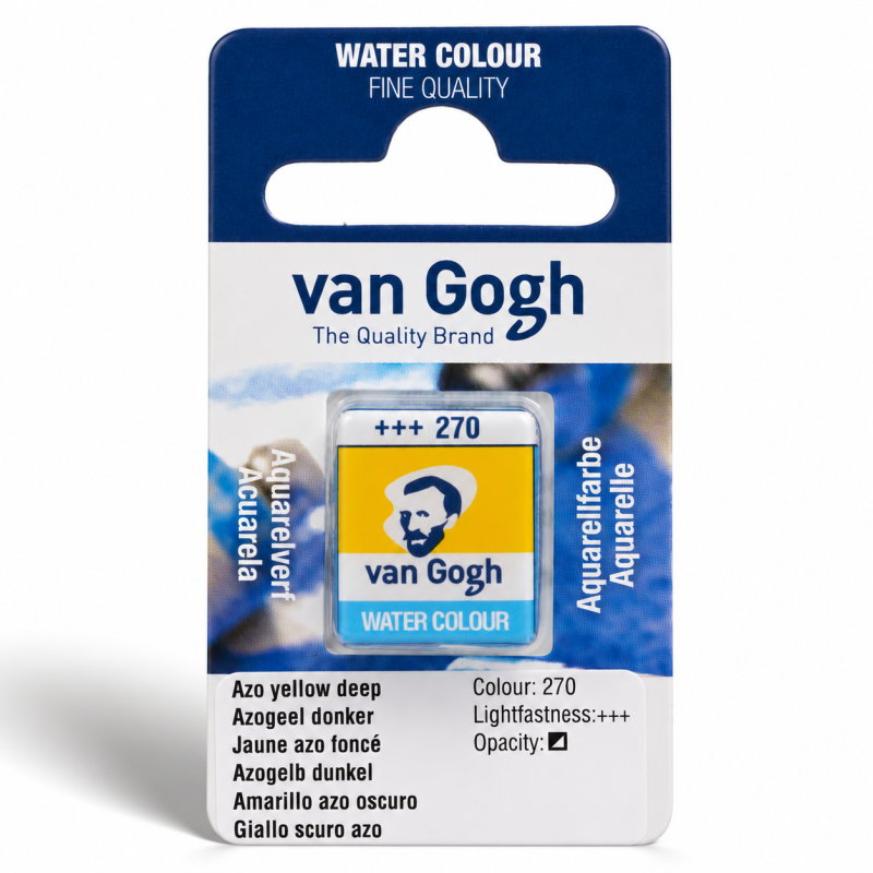 Van Gogh : Yarım Tablet Sulu Boya : Azo Yellow Deep