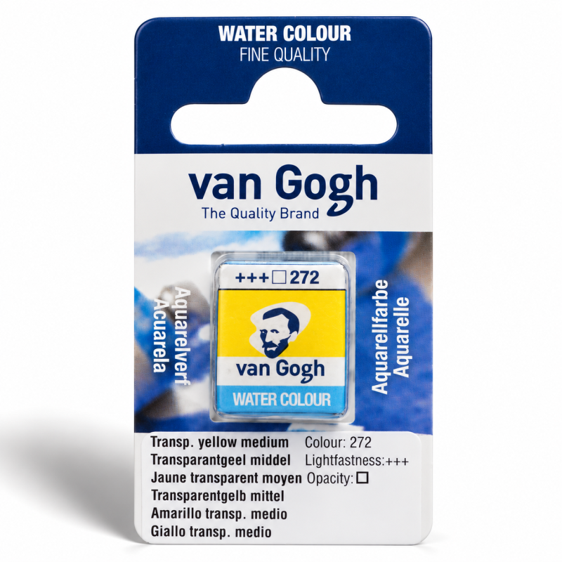 Van Gogh : Yarım Tablet Sulu Boya : Transparent Yellow Medium
