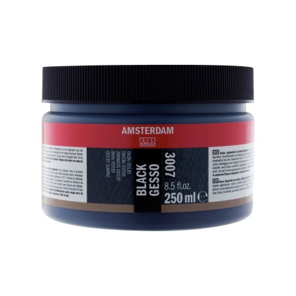 Amsterdam : Black Gesso : 3007 : 250 ml