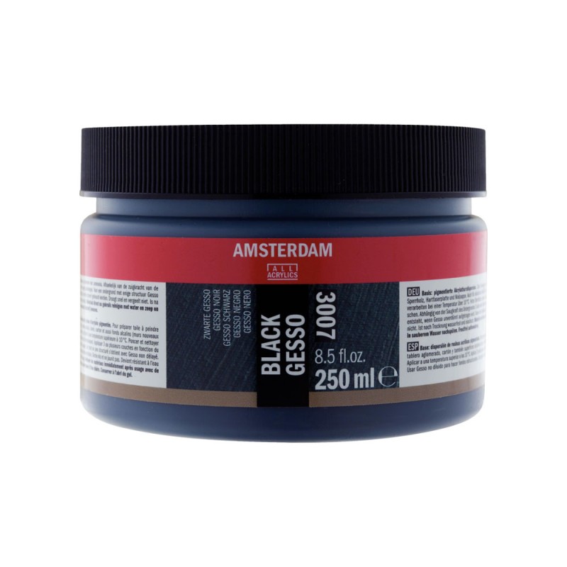 Amsterdam : Black Gesso : 3007