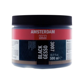 Amsterdam : Black Gesso : 3007