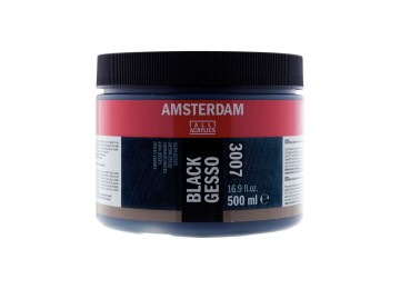 Amsterdam : Black Gesso : 3007 : 500 ml