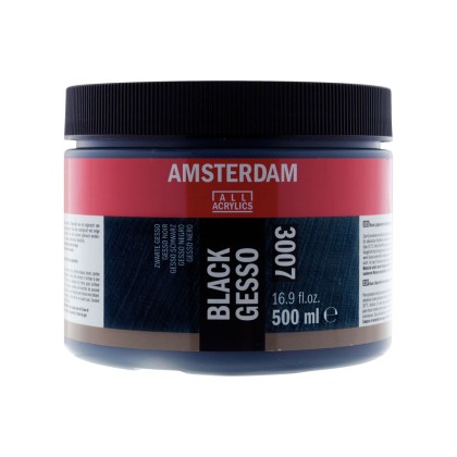 Amsterdam : Black Gesso : 3007 : 500 ml