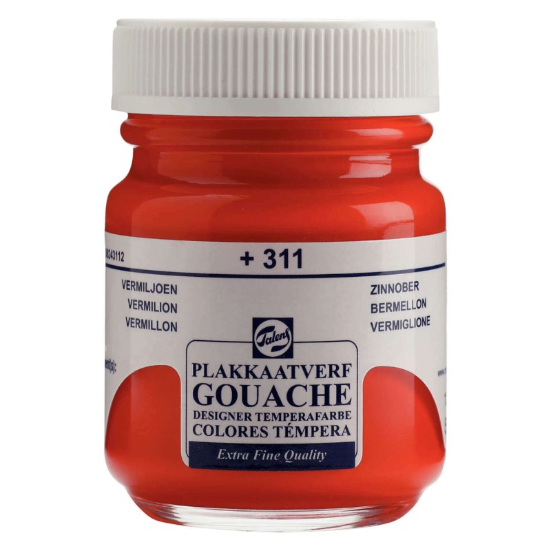 Talens : Gouache : Guaj Boya : 50 ml : Vermilion