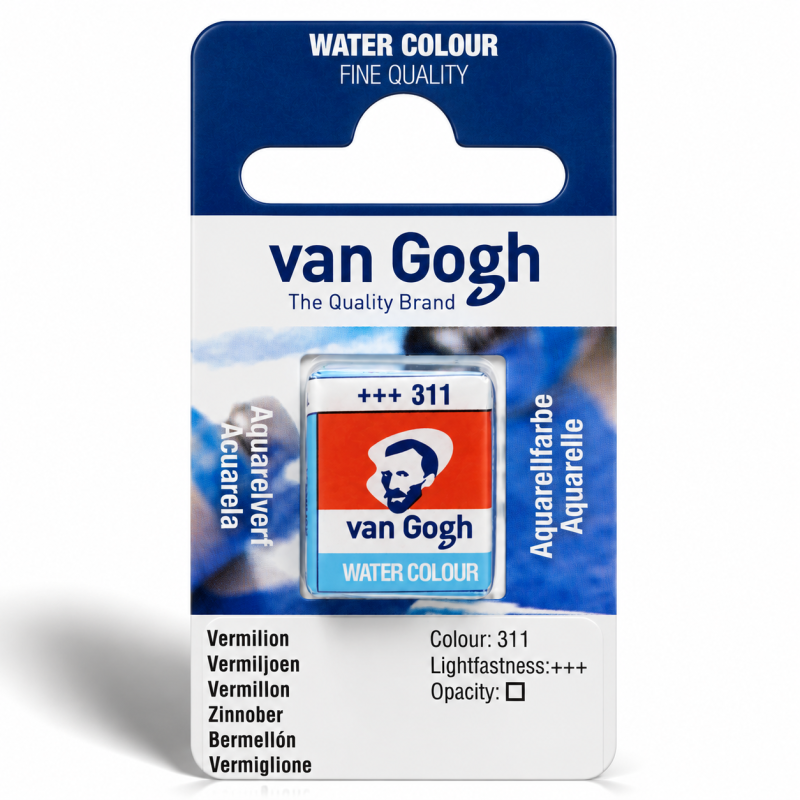 Van Gogh : Yarım Tablet Sulu Boya : Vermilion