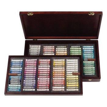 Remdrandt : Soft Pastel Boya Seti : Master Box : 150 Renk (Tam Boy - Ahşap Kutu)