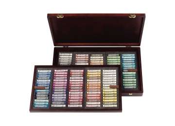 Remdrandt : Soft Pastel Boya Seti : Master Box : 150 Renk (Tam Boy - Ahşap Kutu)