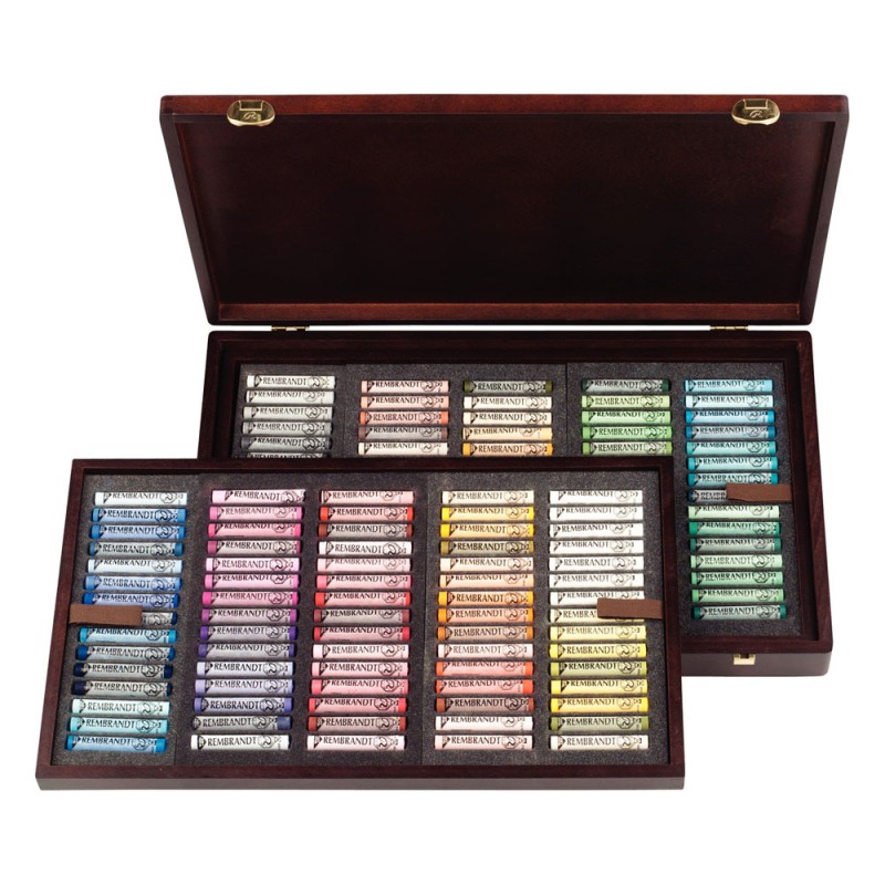 Remdrandt : Soft Pastel Boya Seti : Master Box : 150 Renk (Tam Boy - Ahşap Kutu)