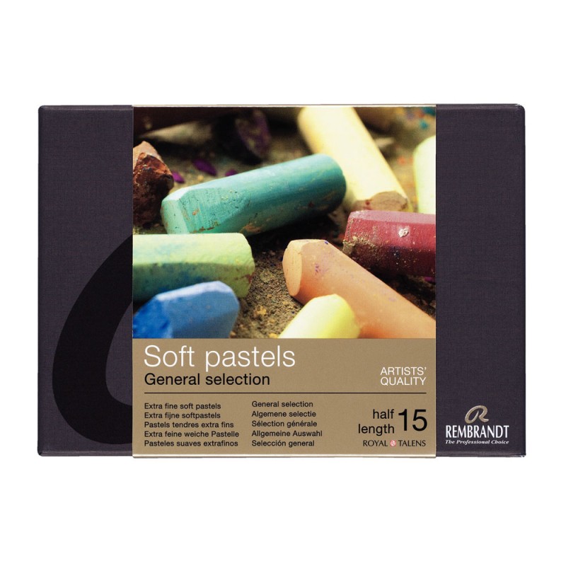Remdrandt : Soft Pastel Boya Seti : General Selection : 15 Renk (Yarım Boy)