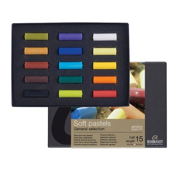Remdrandt : Soft Pastel Boya Seti : General Selection : 15 Renk (Yarım Boy)
