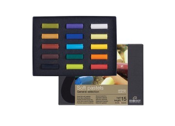 Remdrandt : Soft Pastel Boya Seti : General Selection : 15 Renk (Yarım Boy)