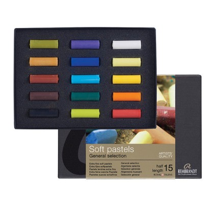 Remdrandt : Soft Pastel Boya Seti : General Selection : 15 Renk (Yarım Boy)