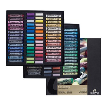 Remdrandt : Soft Pastel Boya Seti : General Selection Deluxe : 60 Renk (Yarım Boy) + 60 Renk (Tam Boy)