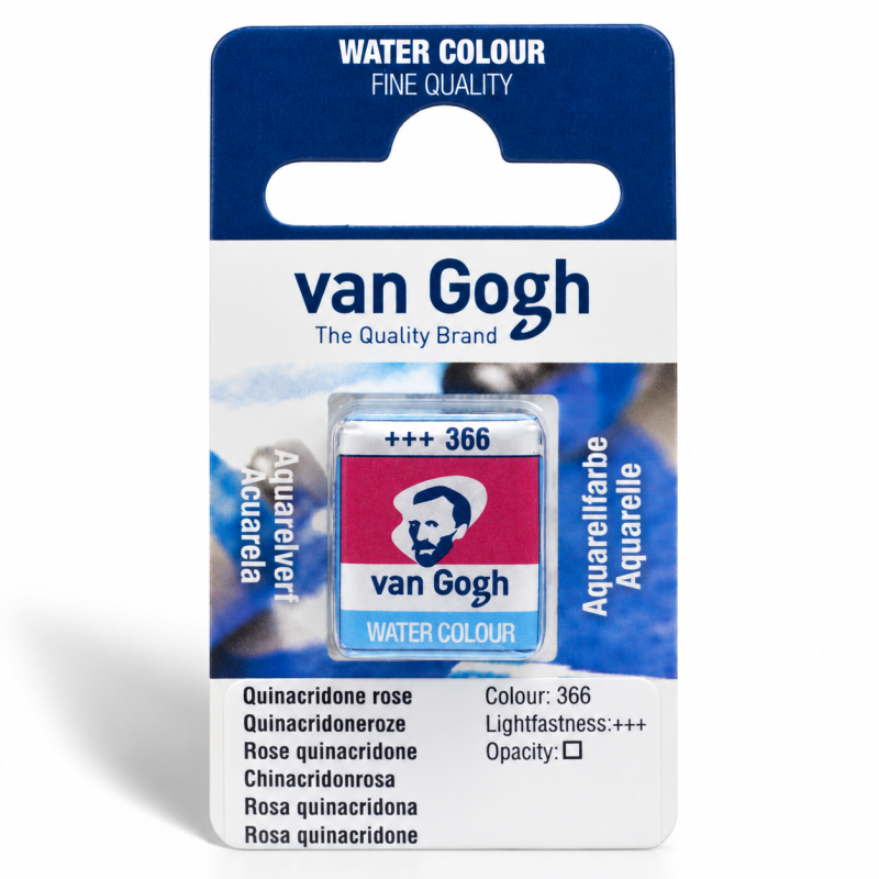 Van Gogh : Yarım Tablet Sulu Boya : Quinacridone Rose (Primary)