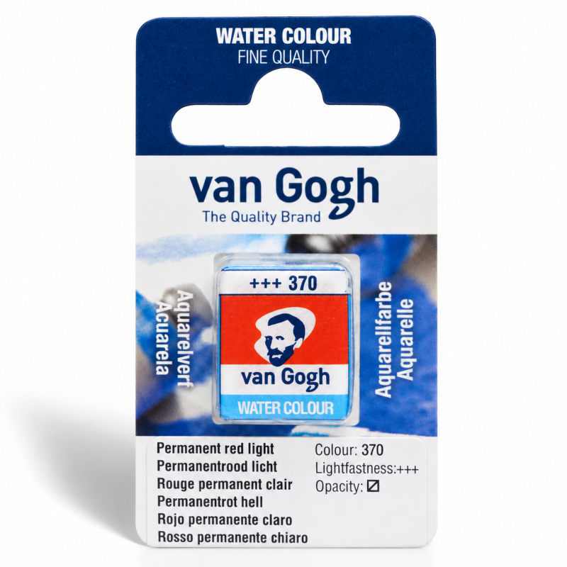 Van Gogh : Yarım Tablet Sulu Boya : Permanent Red Light