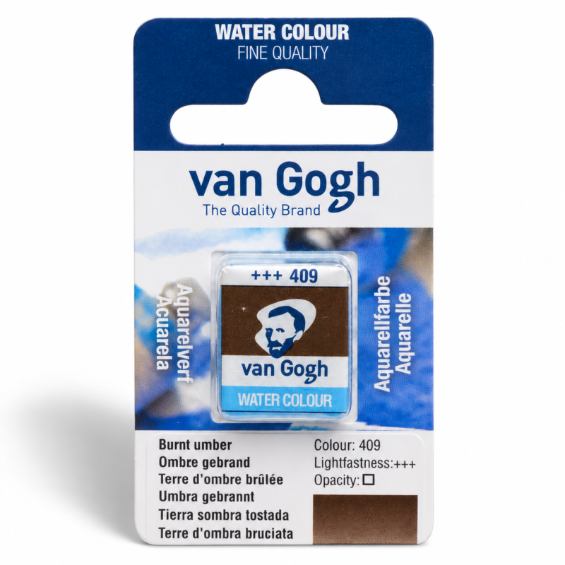 Van Gogh : Yarım Tablet Sulu Boya : Burnt Umber