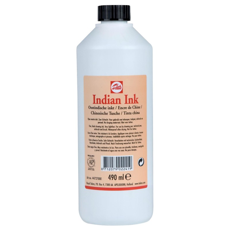 Talens : Indian Ink : Black : 490 ml