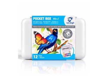 Van Gogh : Yarım Tablet Sulu Boya Seti : Vibrant Colours : 12 Renk