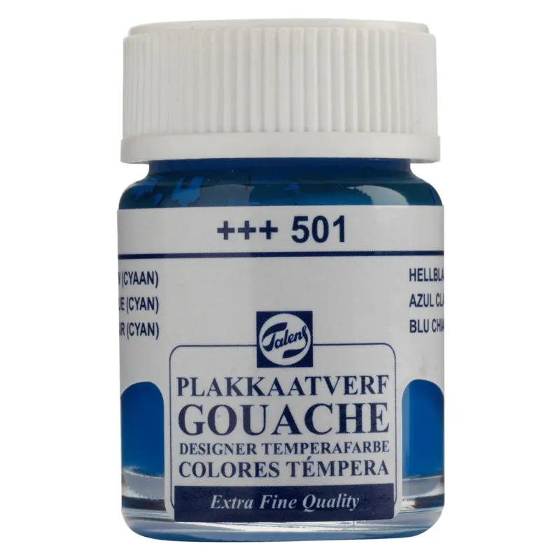 Talens : Gouache : Guaj Boya : 16 ml : Light Blue (Cyan)