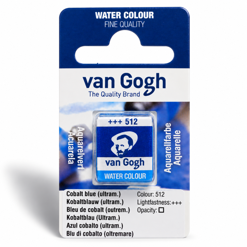 Van Gogh : Yarım Tablet Sulu Boya : Cobalt Blue (Ultramarine)