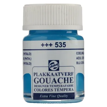 Talens : Gouache : Guaj Boya : 16 ml : Cerulean Blue (Phthalo)