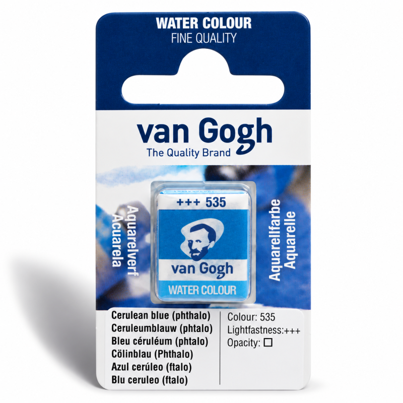 Van Gogh : Yarım Tablet Sulu Boya : Cerulean Blue (Phthalo)