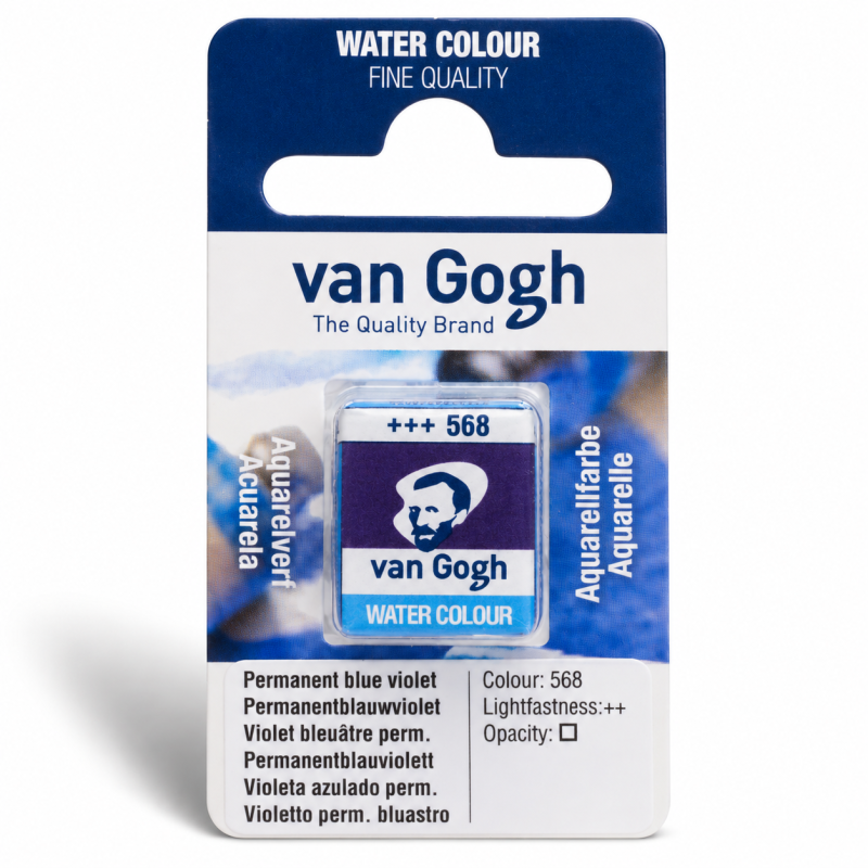 Van Gogh : Yarım Tablet Sulu Boya : Permanent Blue Violet