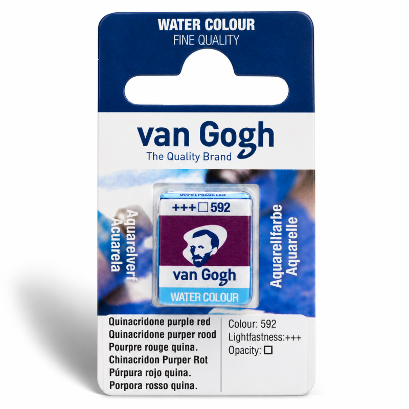 Van Gogh : Yarım Tablet Sulu Boya : Quinacridone Purple Red