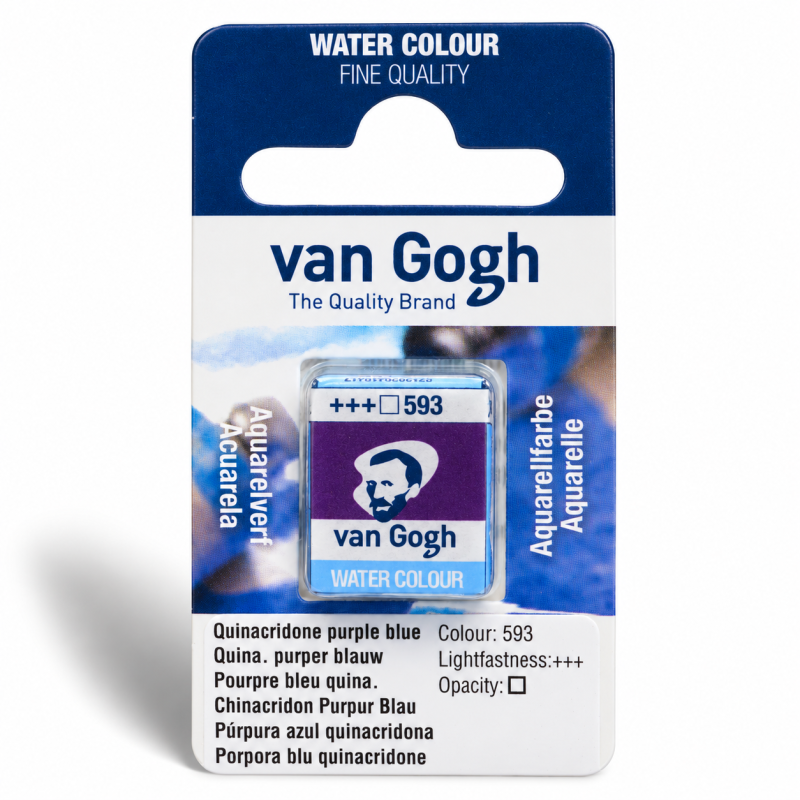 Van Gogh : Yarım Tablet Sulu Boya : Quinacridone Purple Bluish