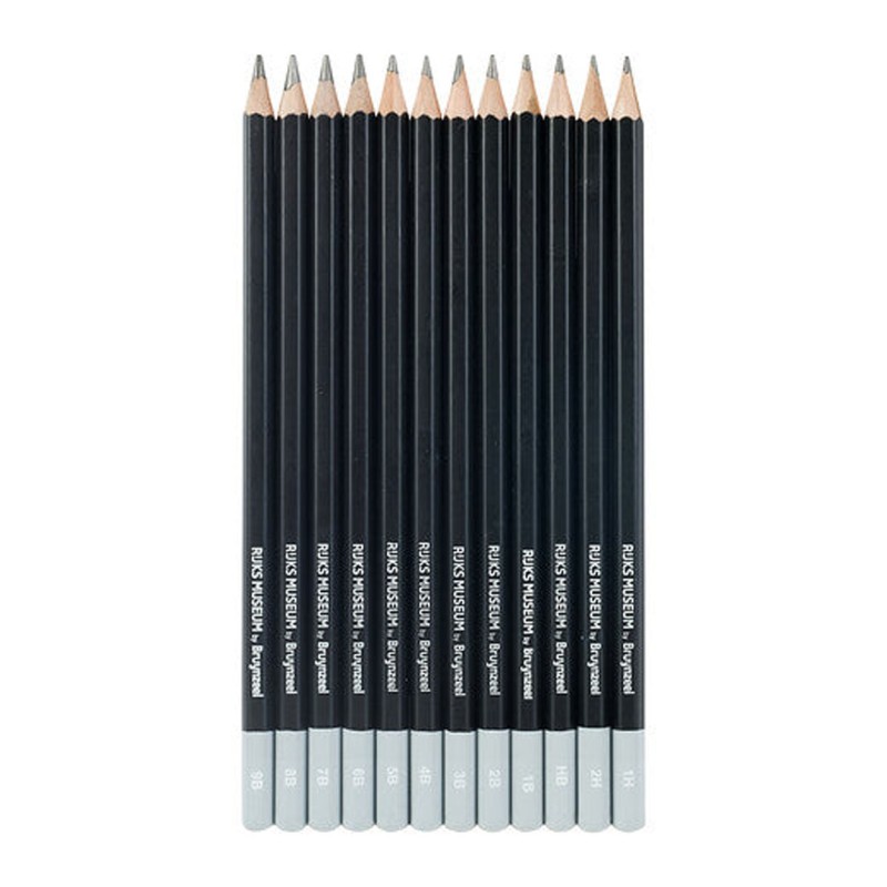 Bruynzeel : Grafit Kalem Seti : Rembrandt : 12 Parça (Metal Kutu)
