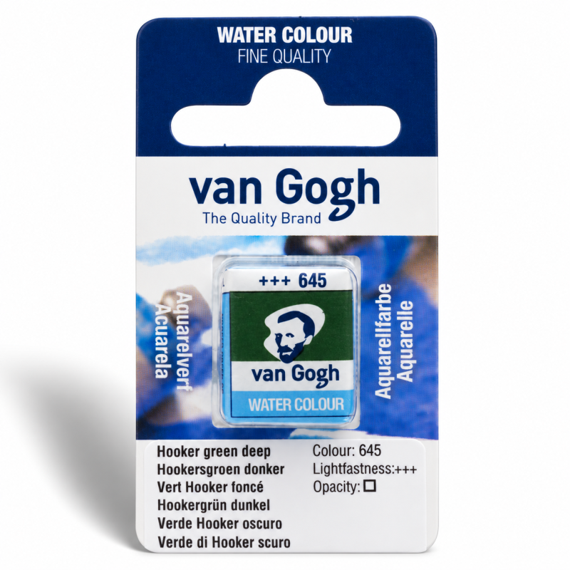 Van Gogh : Yarım Tablet Sulu Boya : Hooker Green Deep