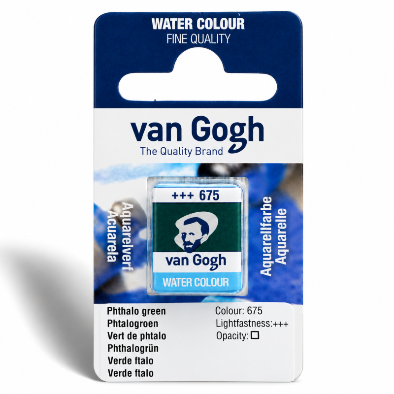 Van Gogh : Yarım Tablet Sulu Boya : Phthalo Green